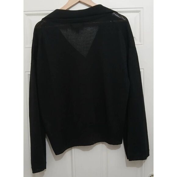 Banana republic womens medium 100% linen knit stretch boxy spring summer top - Picture 4 of 7